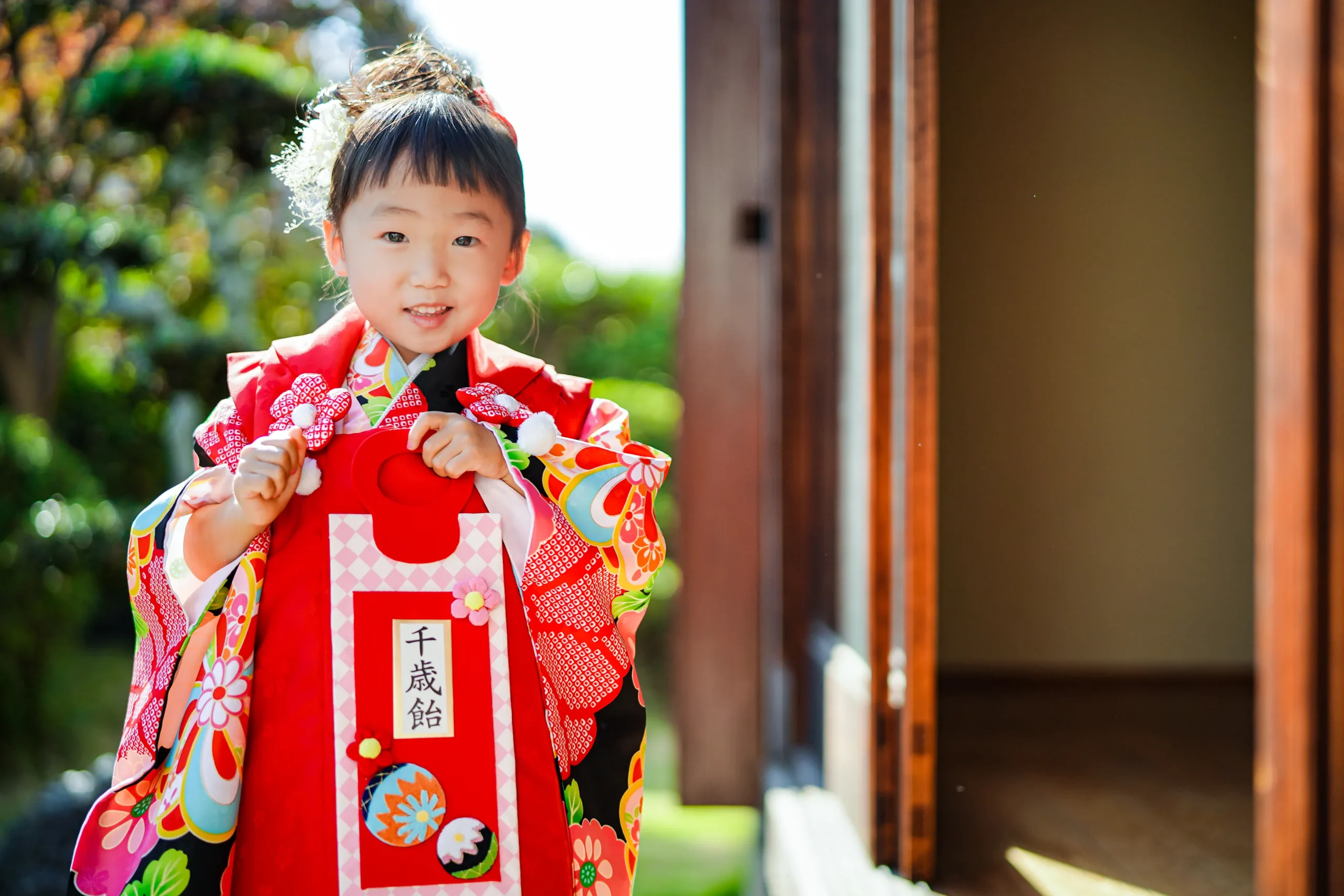 堺市古民家で七五三ロケーションフォト
