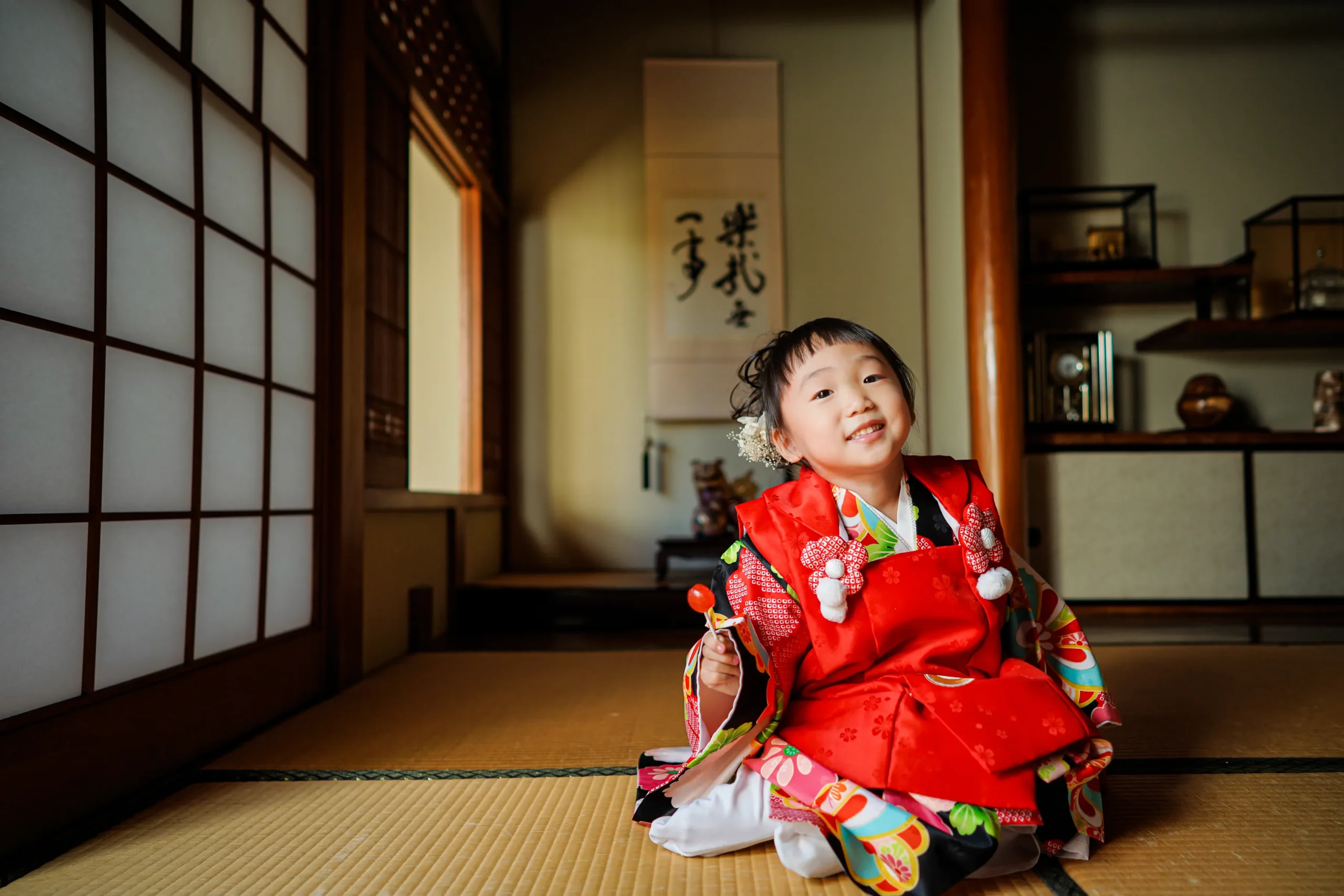 堺市古民家にて七五三撮影