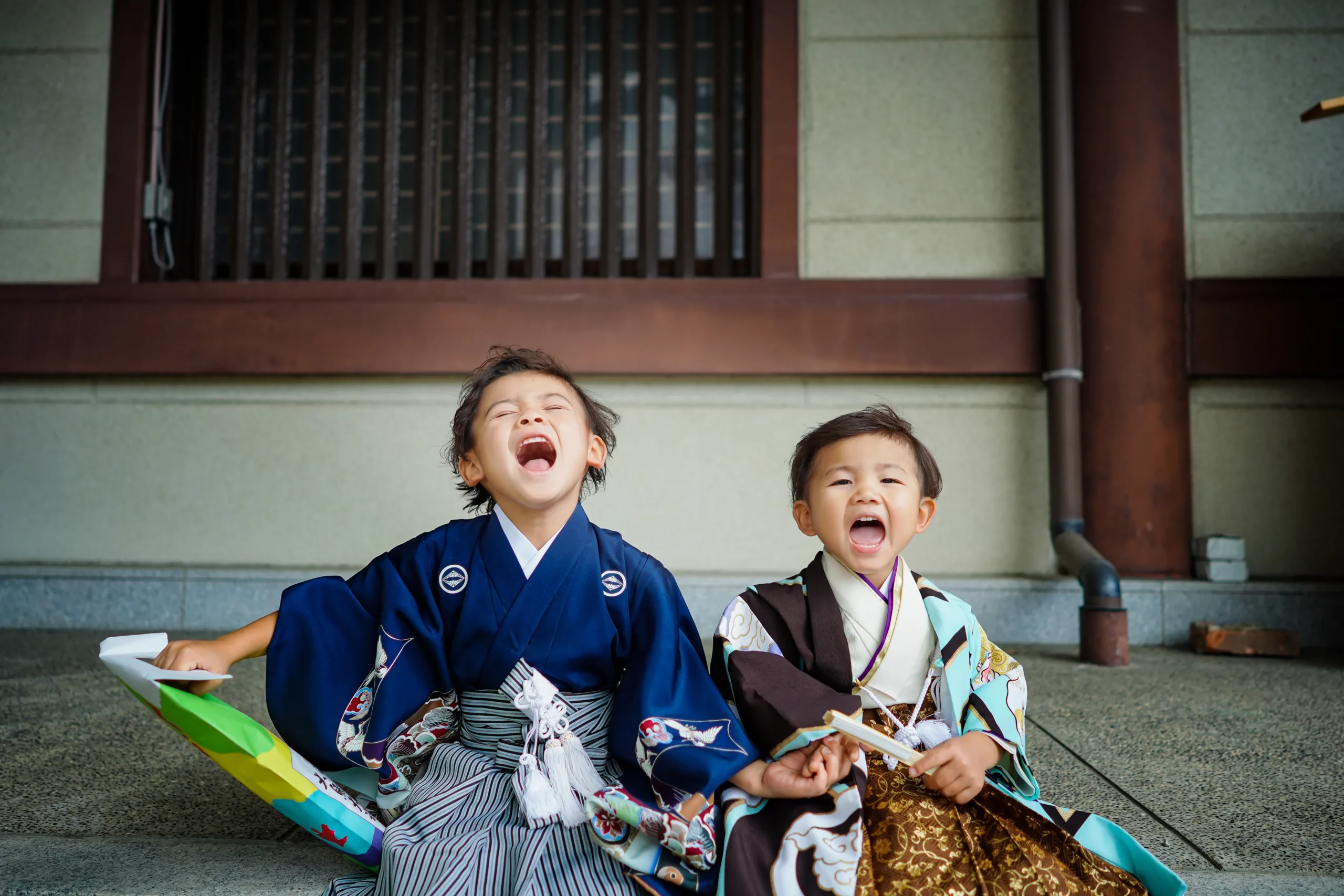 堺市大鳥大社にて七五三出張撮影
