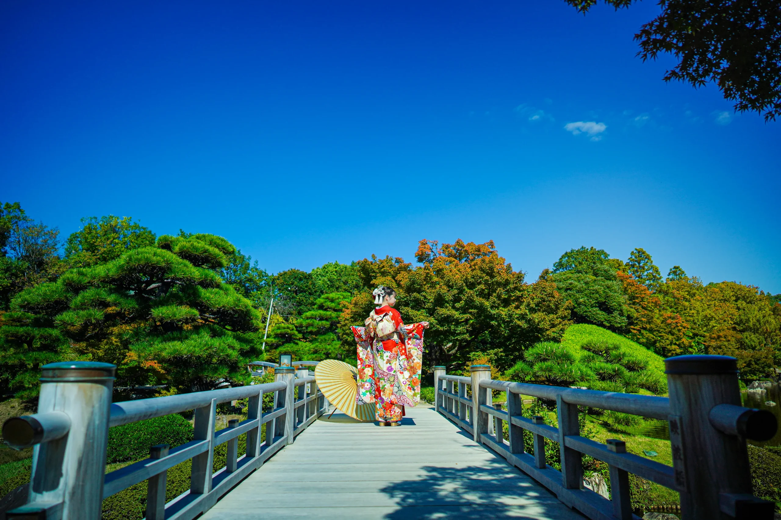 堺市大仙公園にて成人式前撮りロケーションフォト