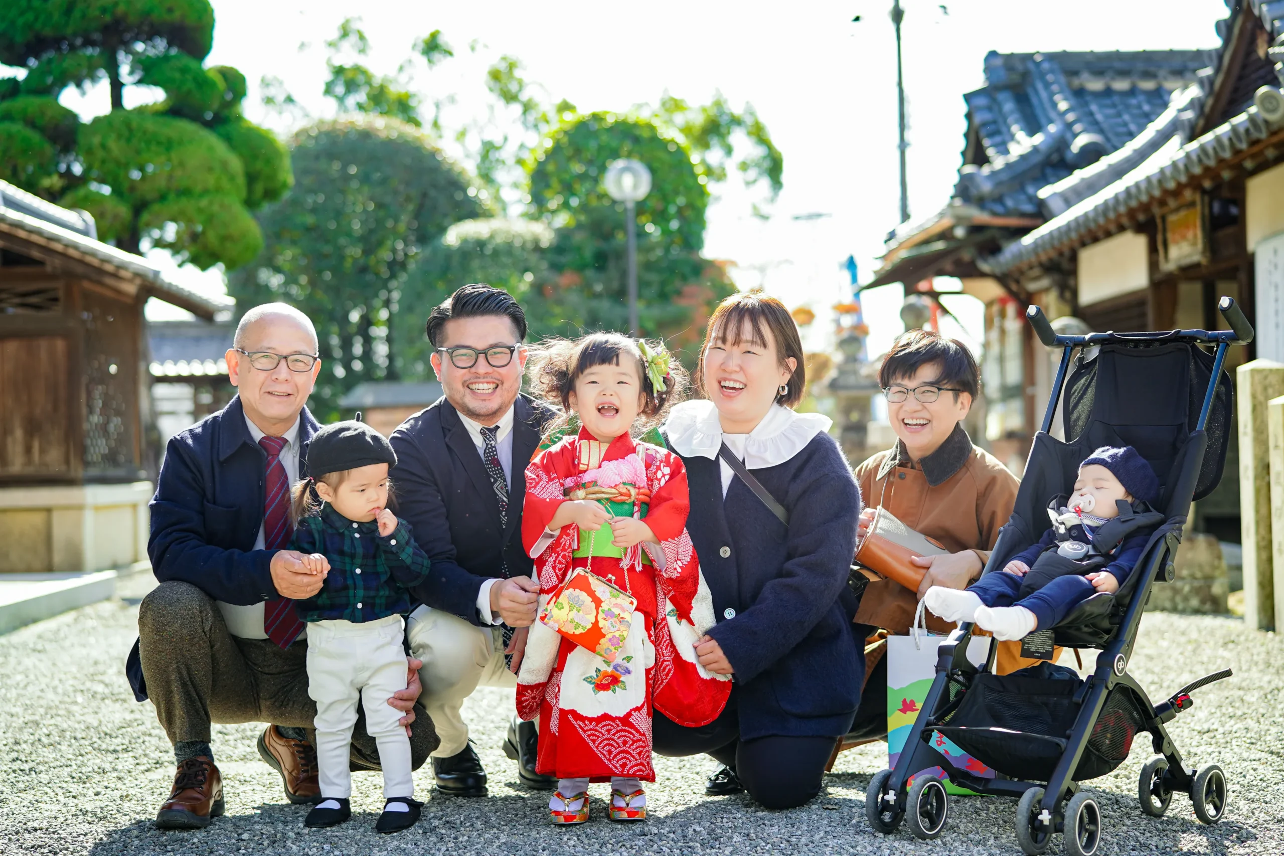 堺市菅生神社にて七五三出張撮影