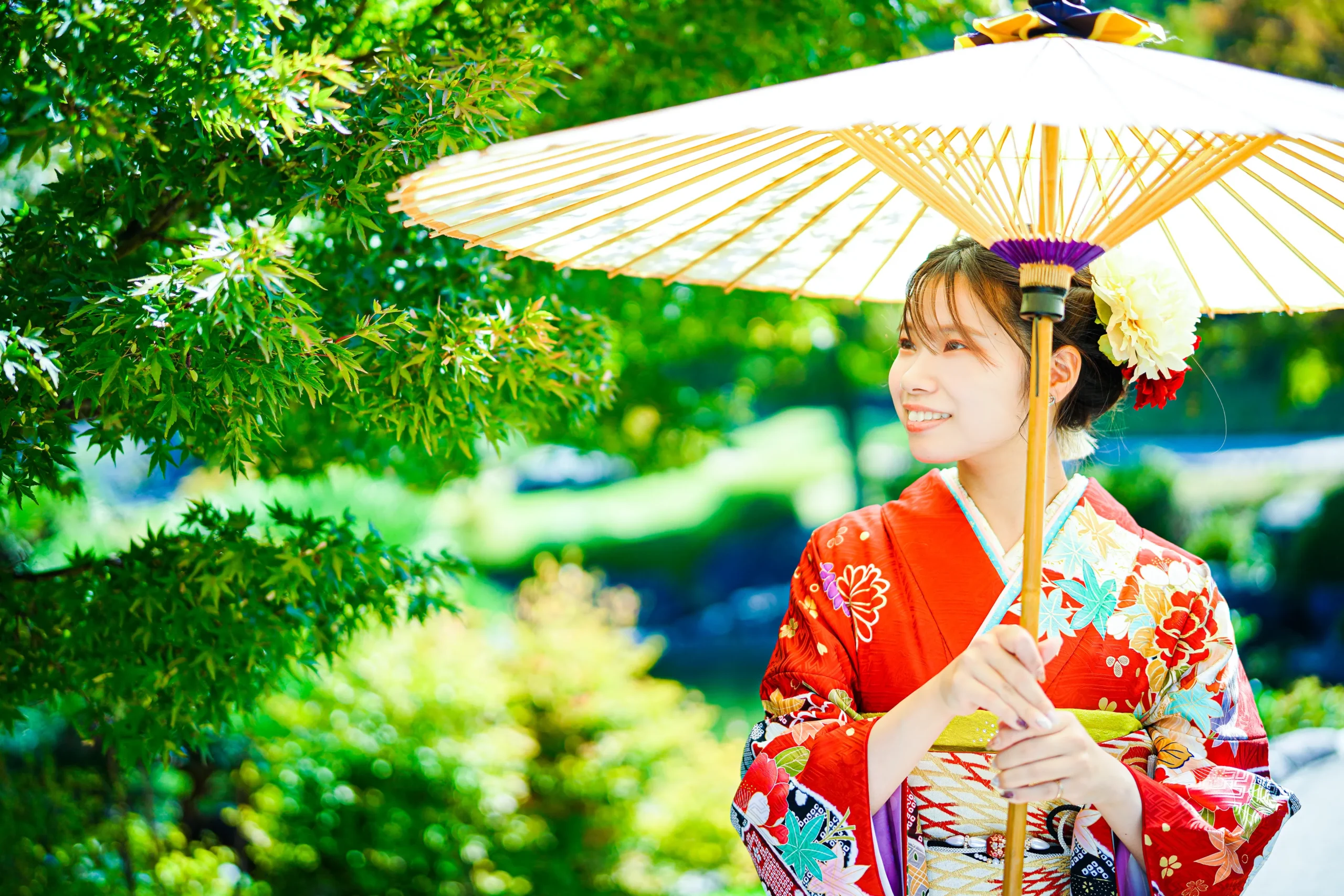 堺市大仙公園にて成人式後撮り