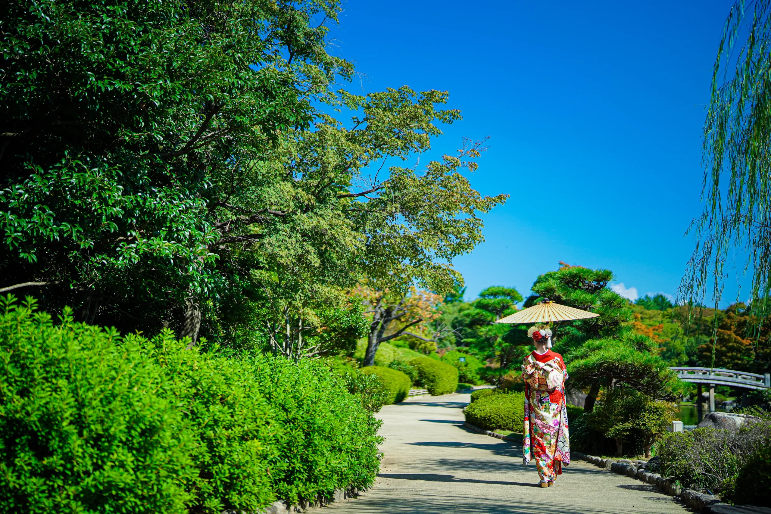 堺市大仙公園にて成人式写真撮影
