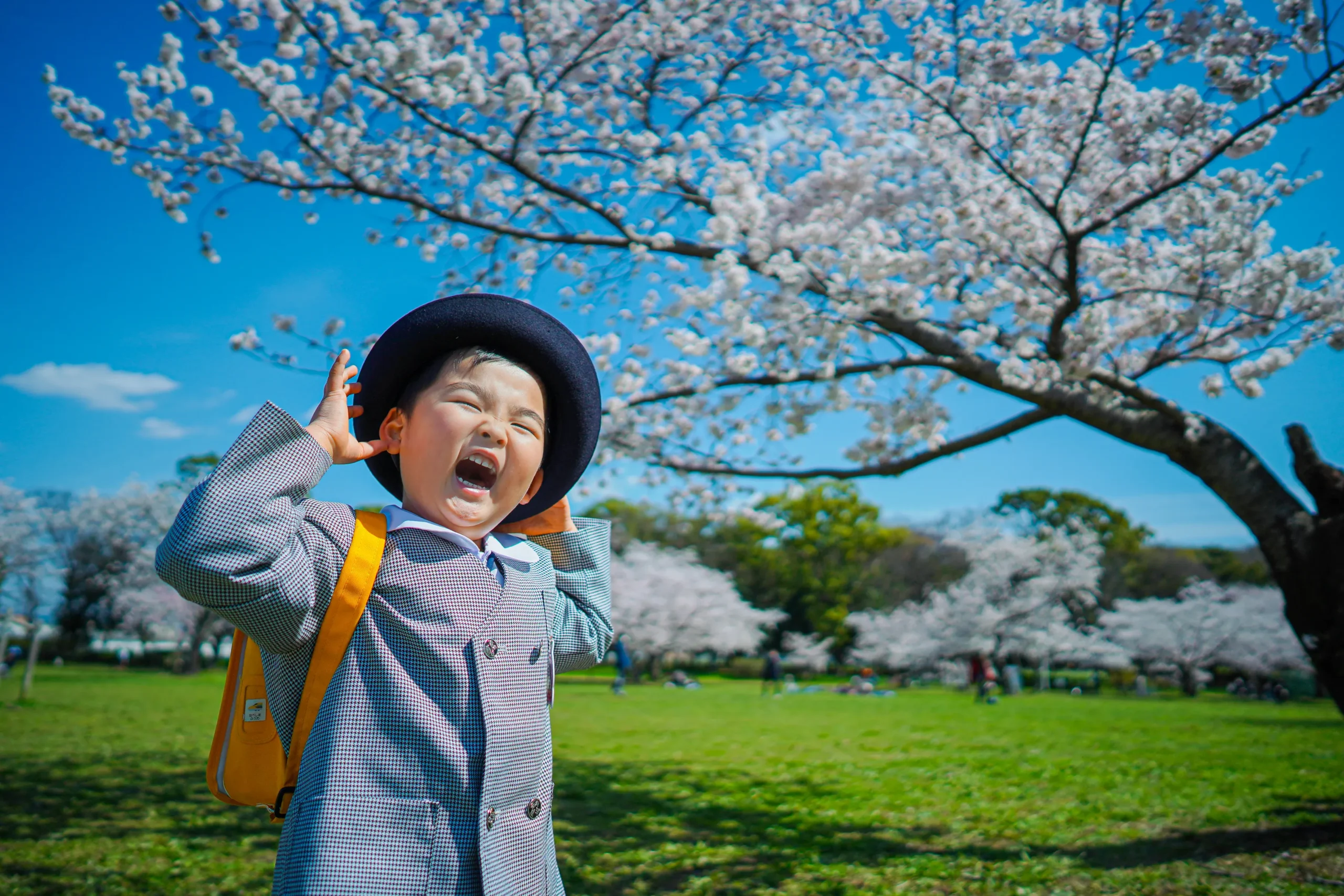 堺市大泉緑地公園にて入園写真撮影