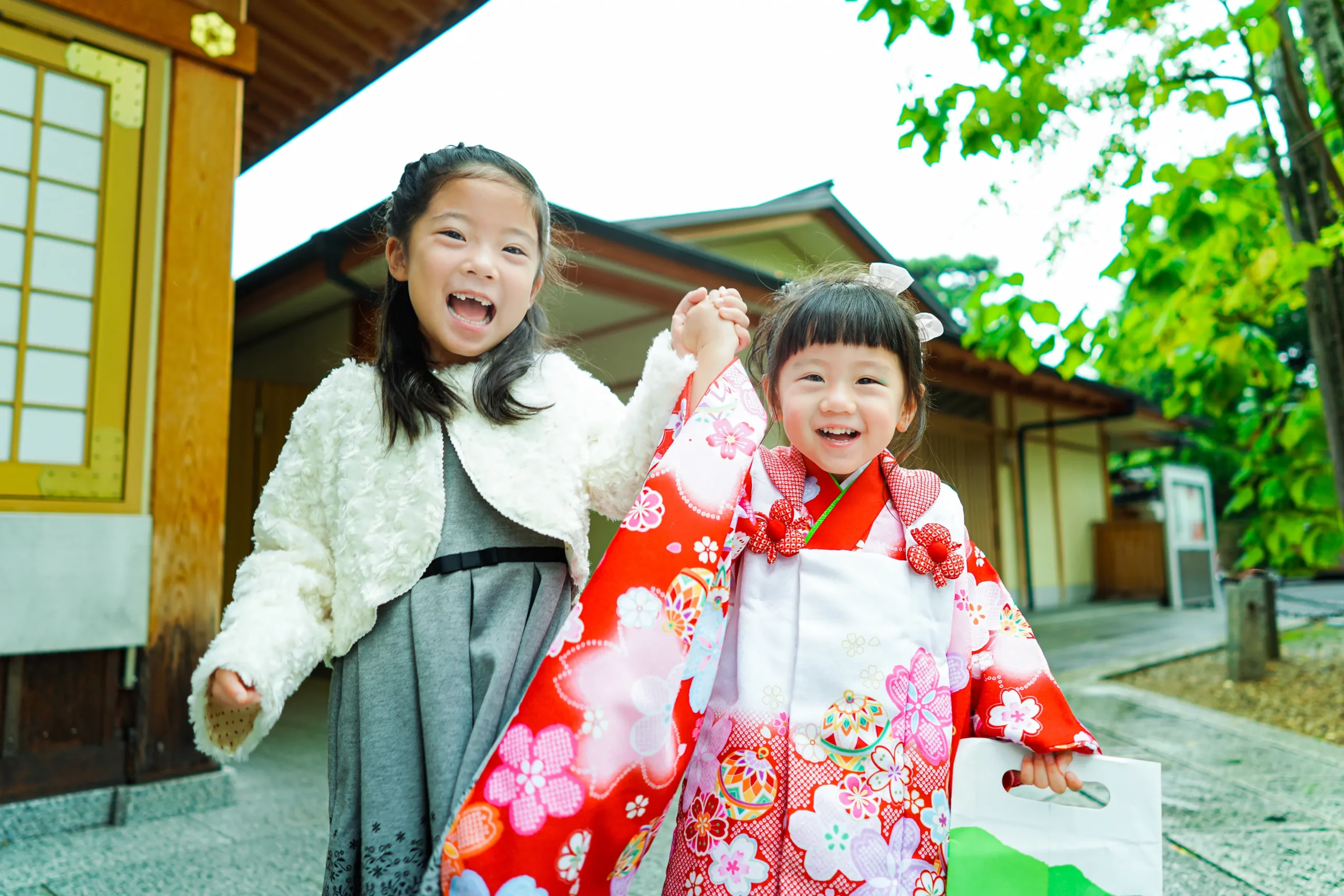 堺市方違神社にて七五三出張撮影
