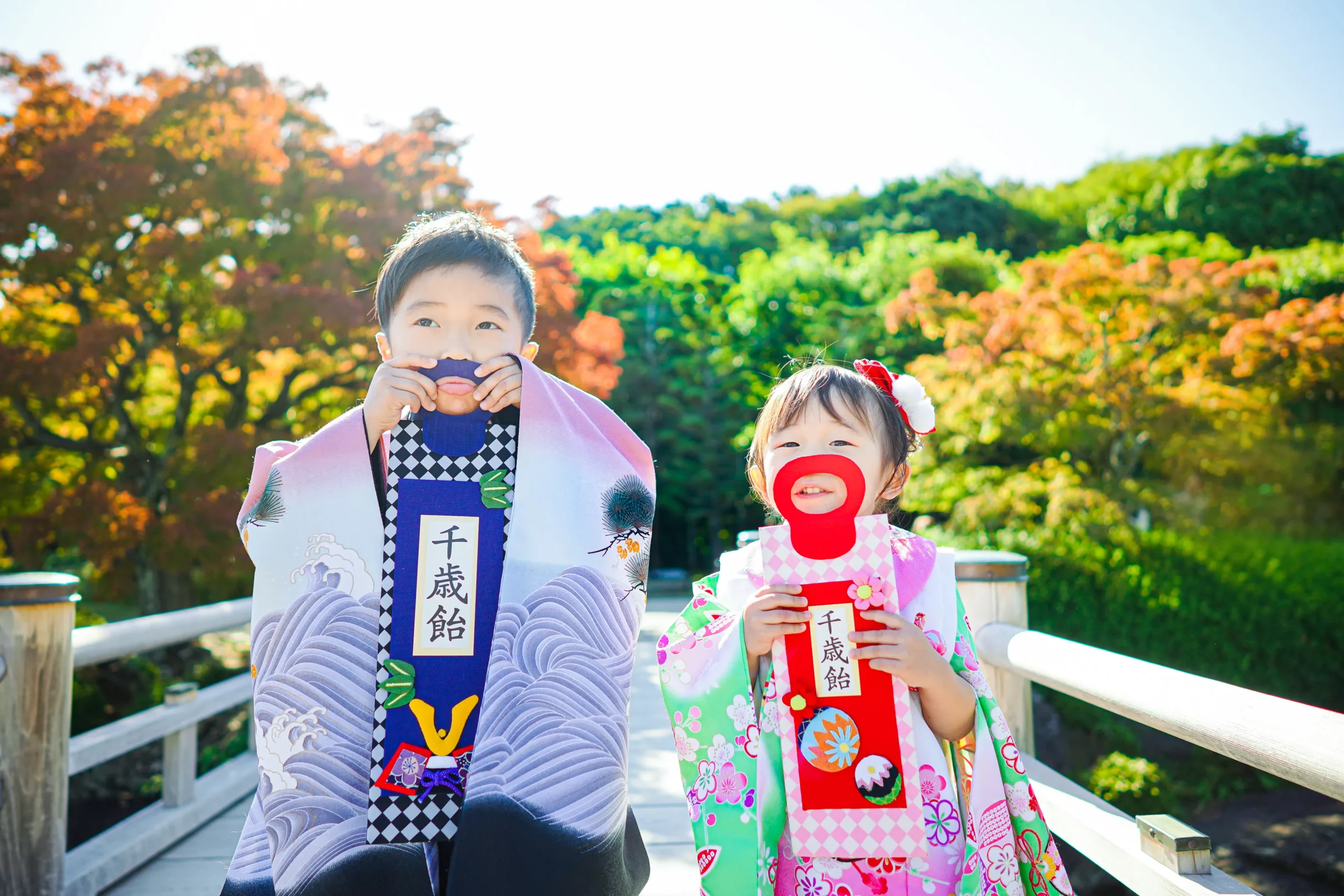 堺市大仙公園にて七五三ロケーションフォト