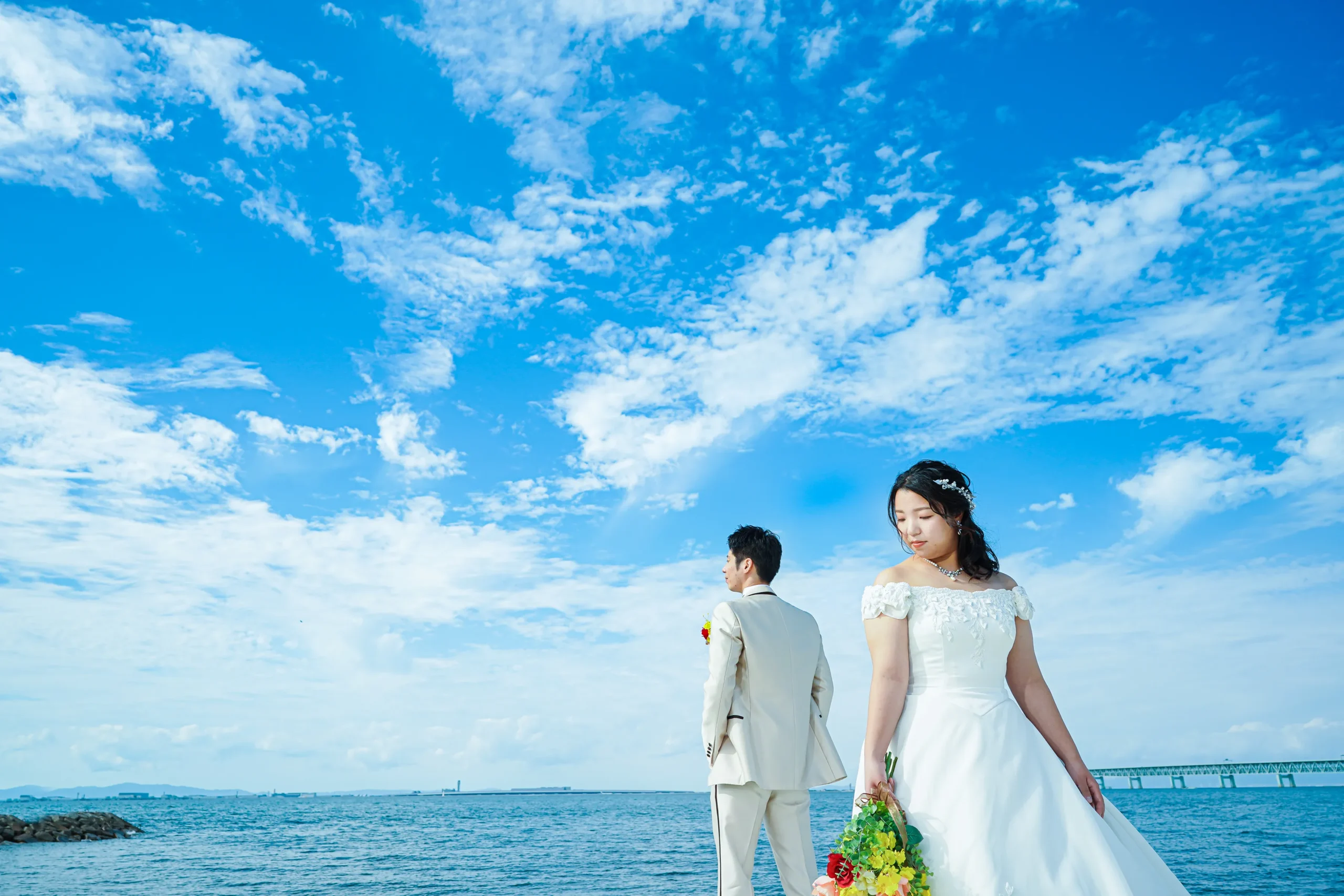 大阪府堺市にある写真館、FYS Photographyの洋装ウェディングフォト