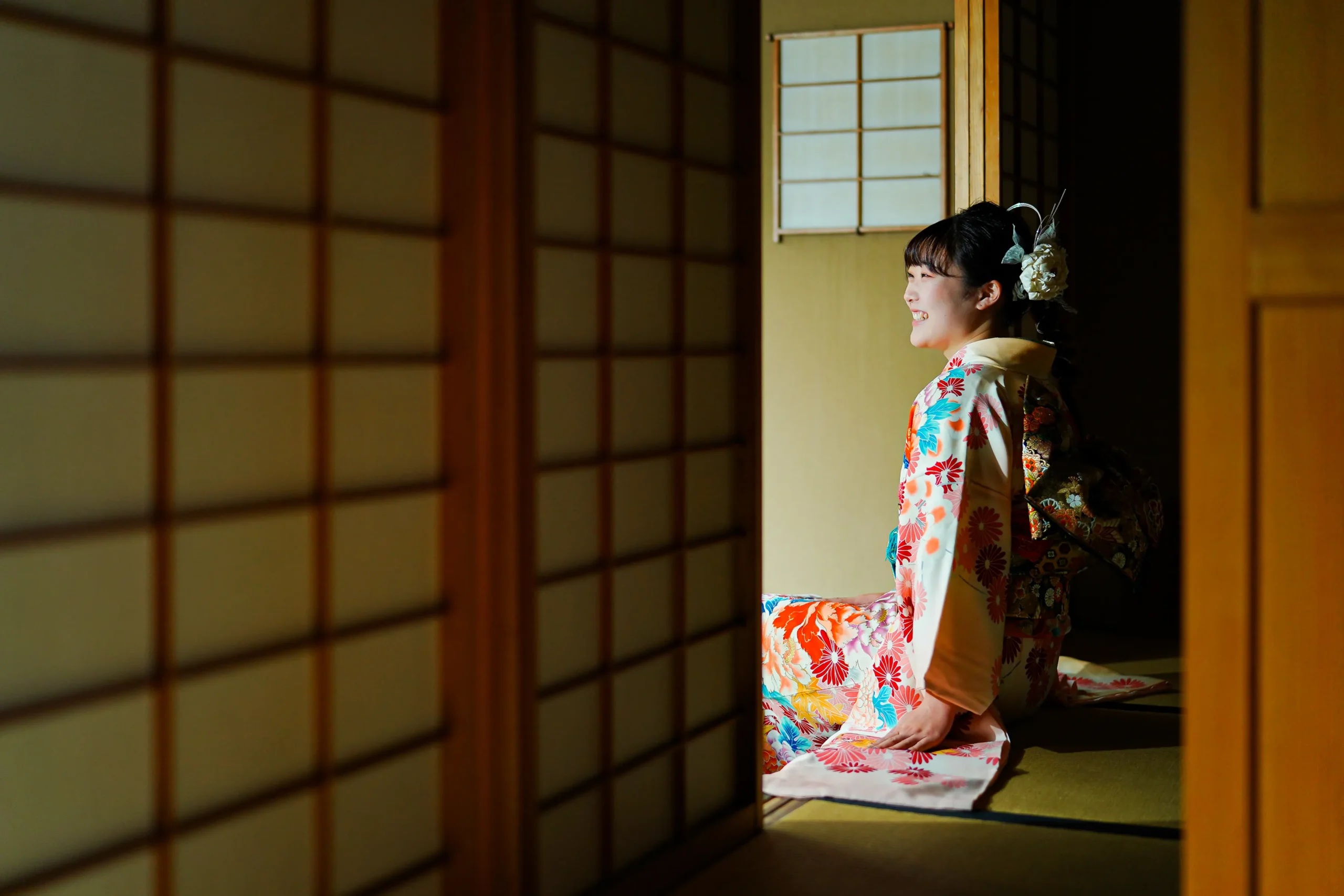 堺市江久庵にて成人式前撮りロケーション