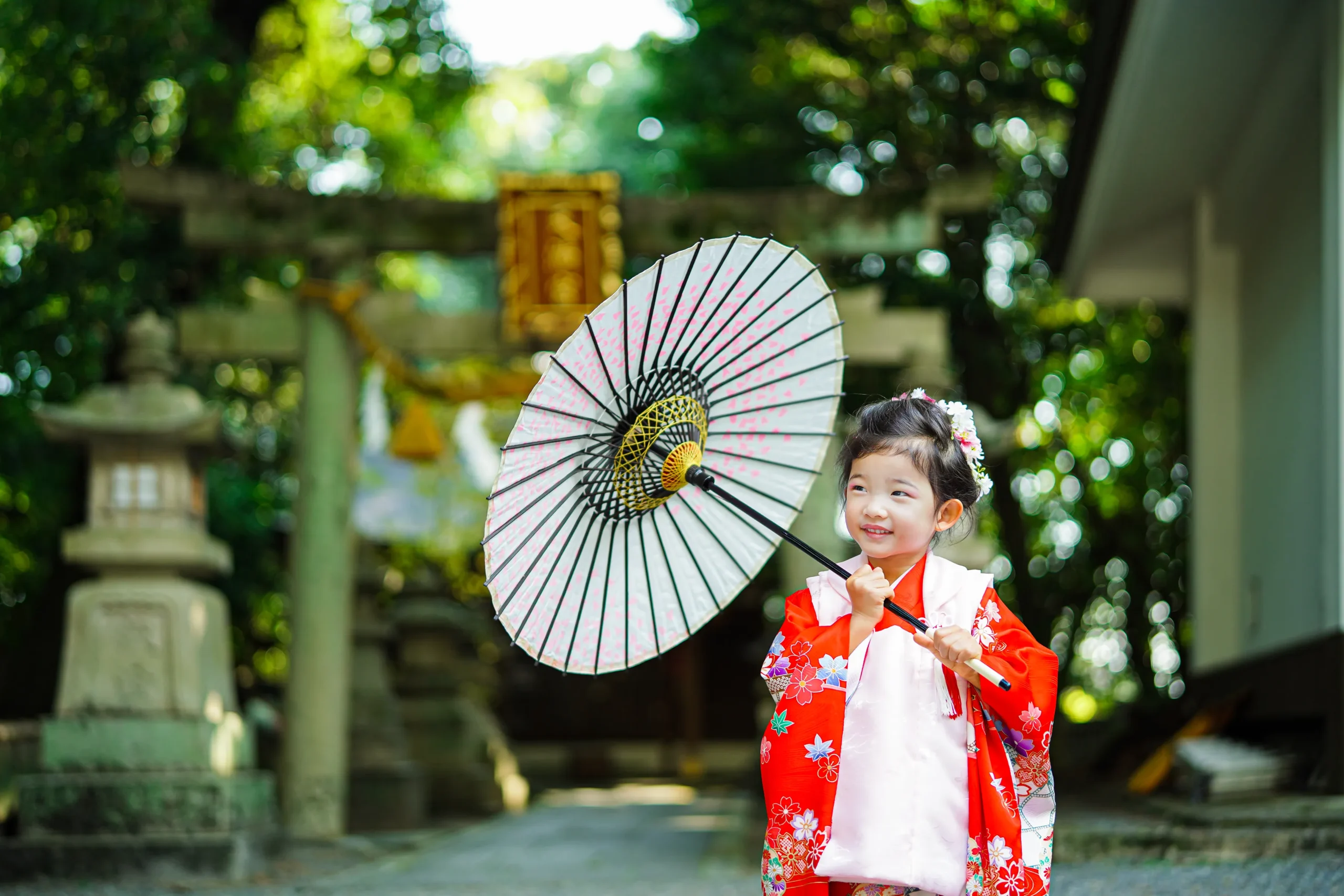 大阪にて七五三写真撮影