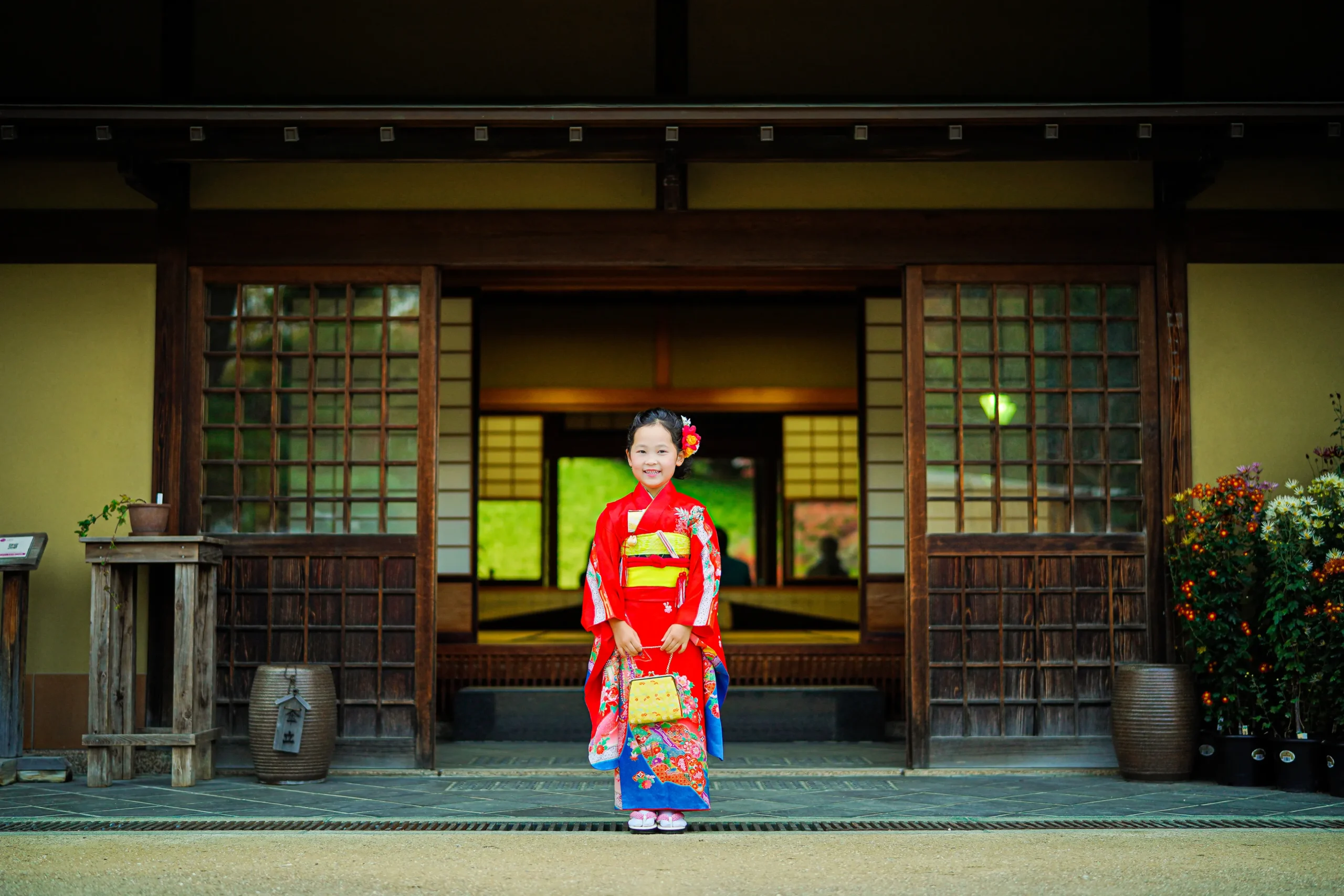 堺市大仙公園にて七五三前撮り