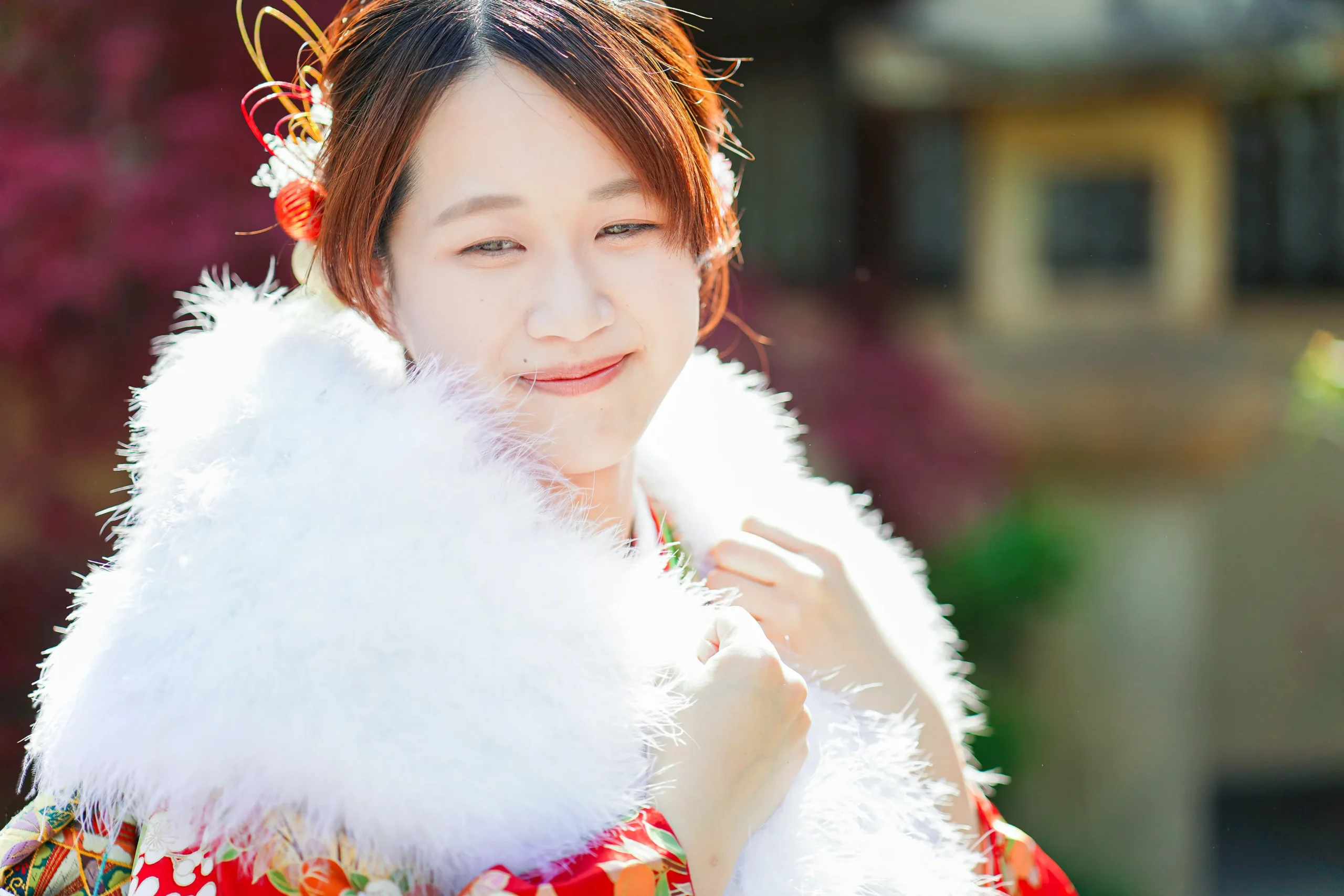 大阪にて成人式前撮りロケーション撮影