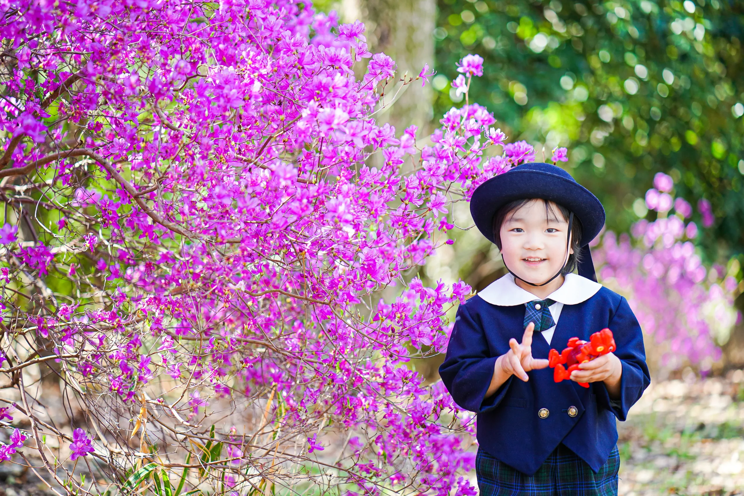 堺市にて入園写真撮影