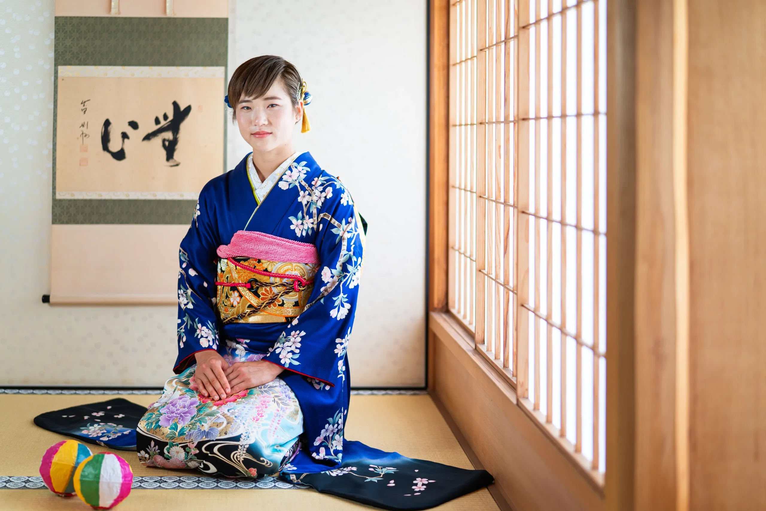 堺市江久庵にて成人式前撮りロケーション