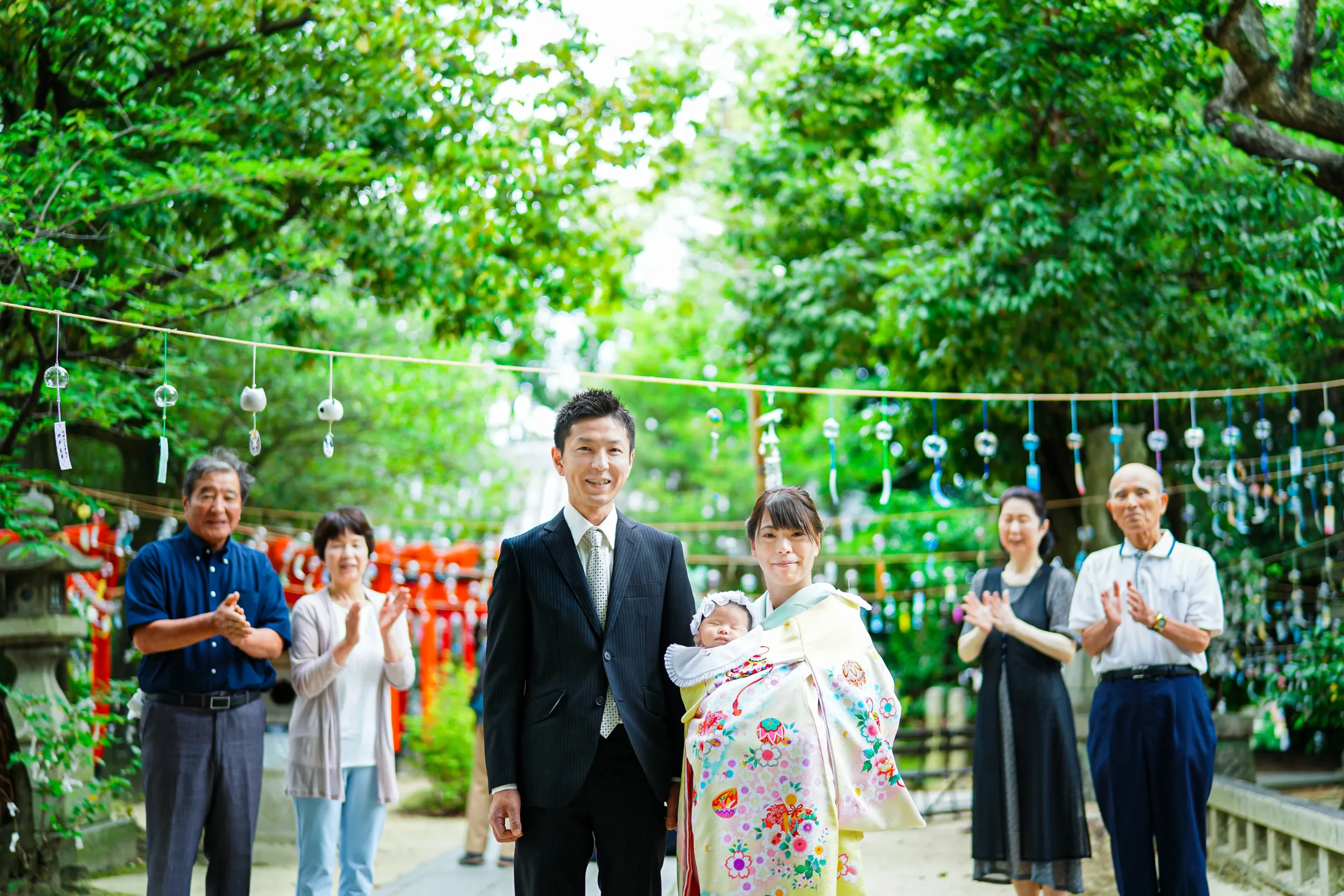 堺市にてお宮参り出張撮影