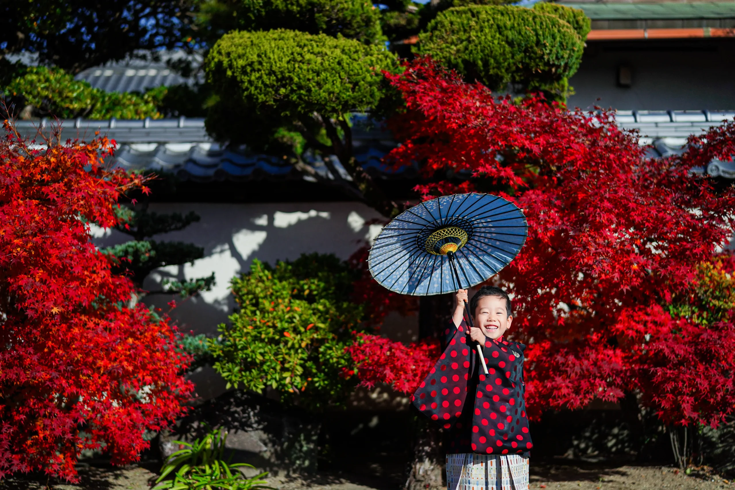 大阪にて七五三写真撮影