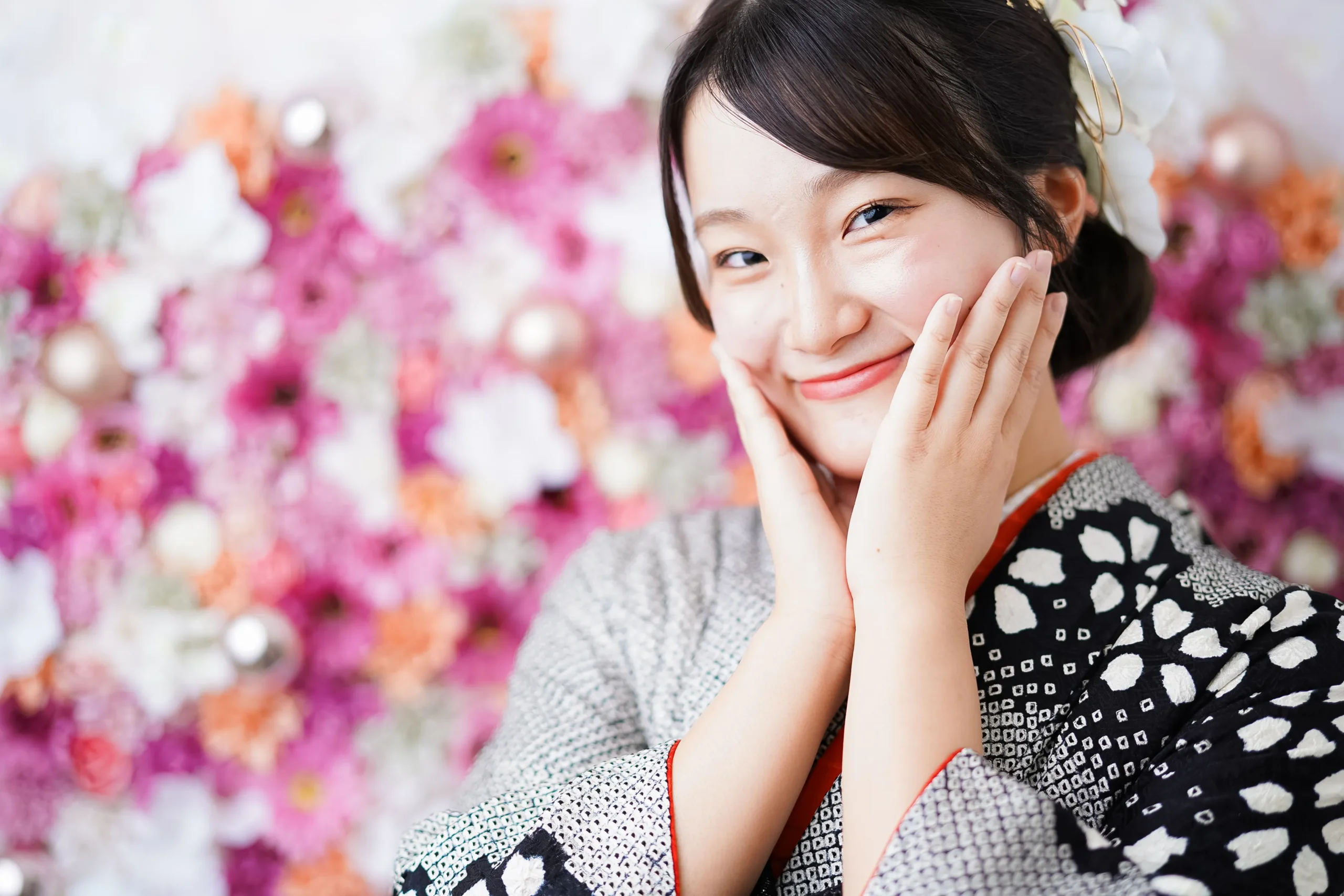 堺市にある写真館FYS Photographyで成人式スタジオ写真撮影