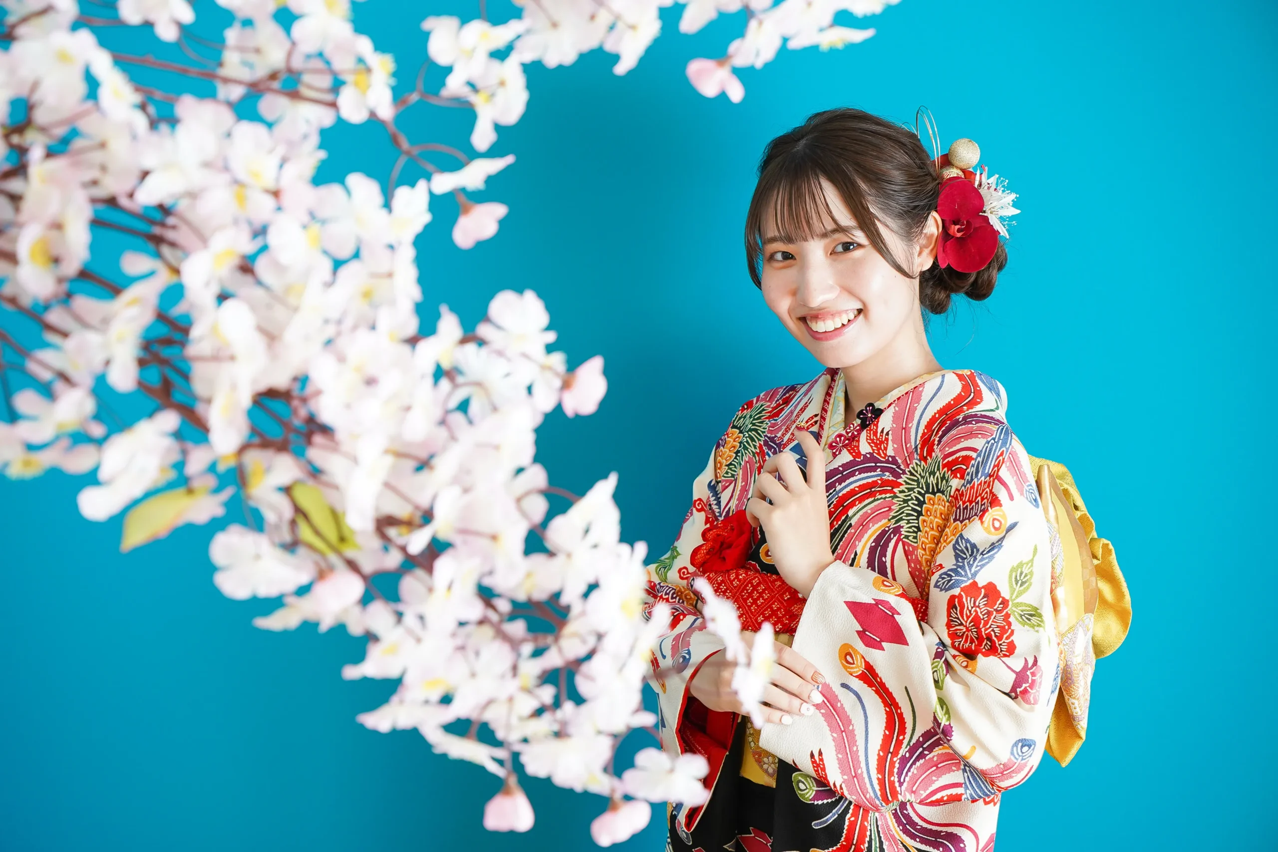 大阪府堺市にある写真館、FYS Photographyにて成人式スタジオ撮影