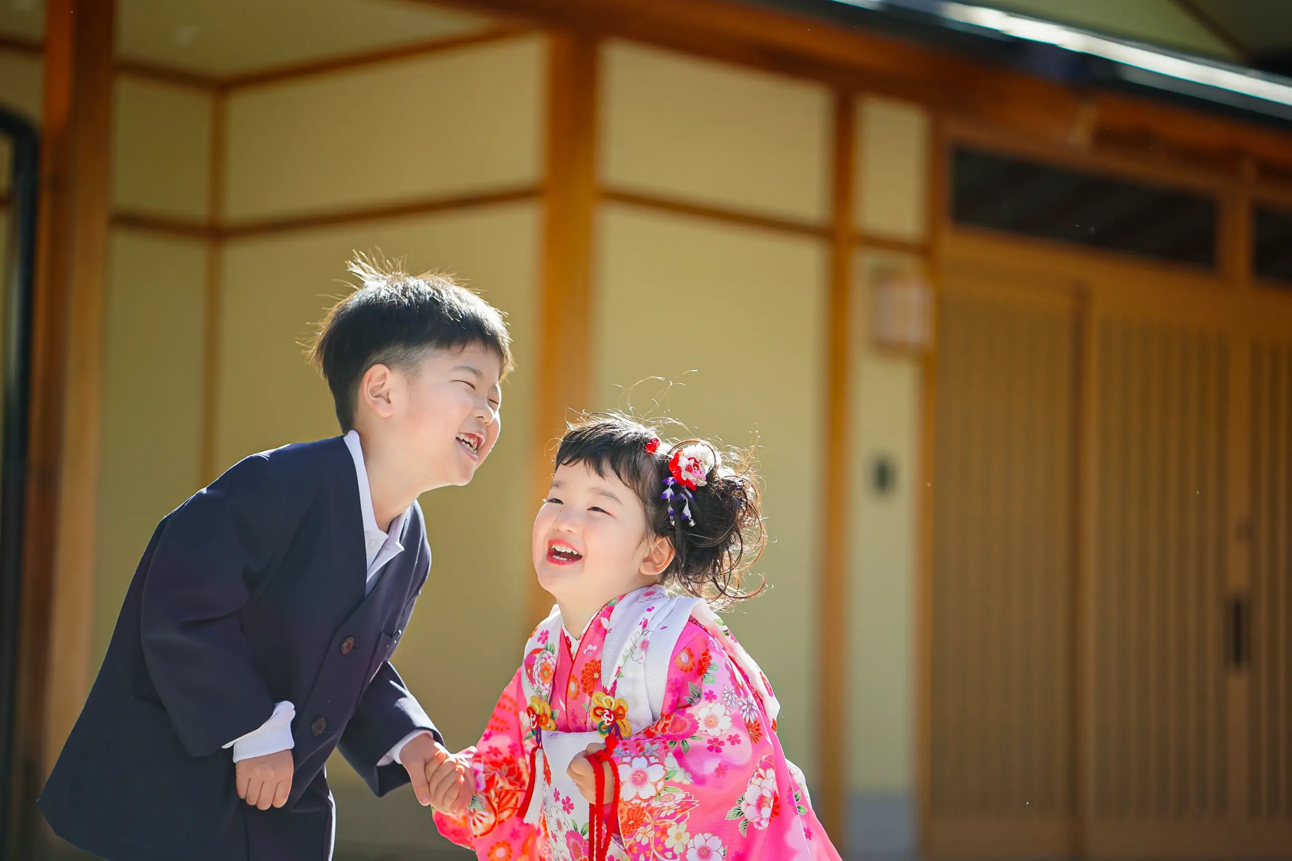 堺市方違神社にて七五三の写真撮影。写真館FYS Photographyの七五三出張撮影。