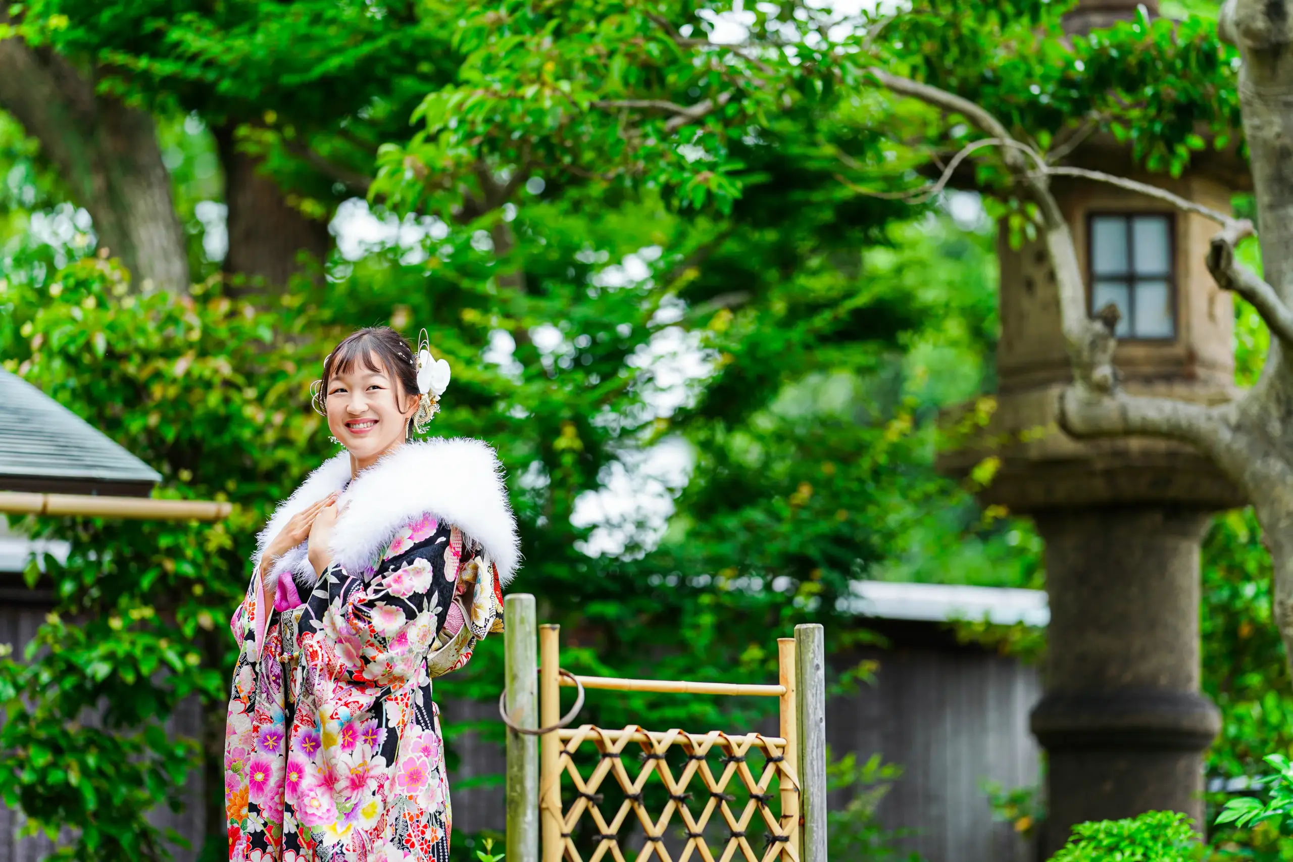 大阪府堺市江久庵にて成人式ロケーション前撮り