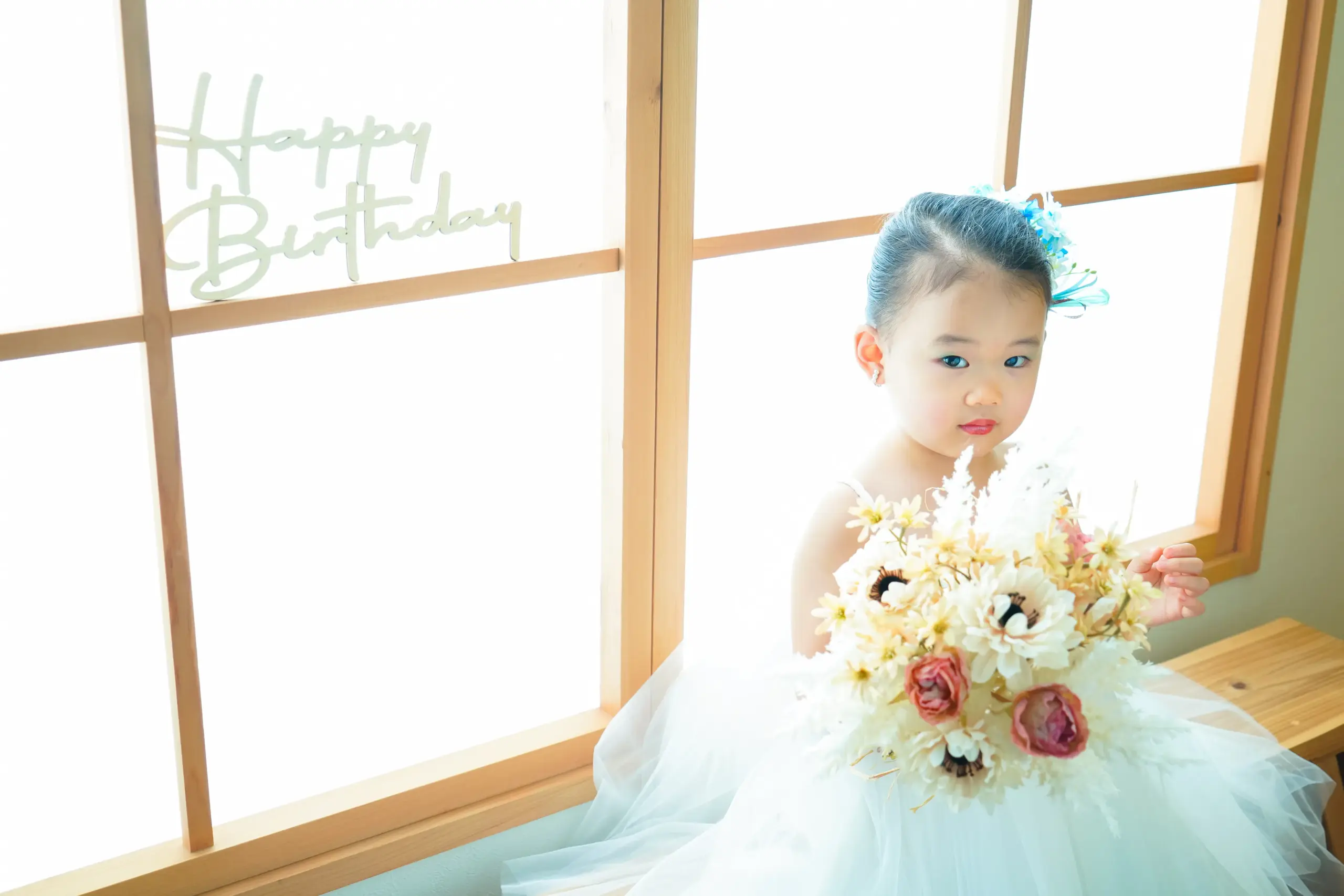 堺市にあるフォトスタジオ、FYS Photographyでバースデーフォト撮影