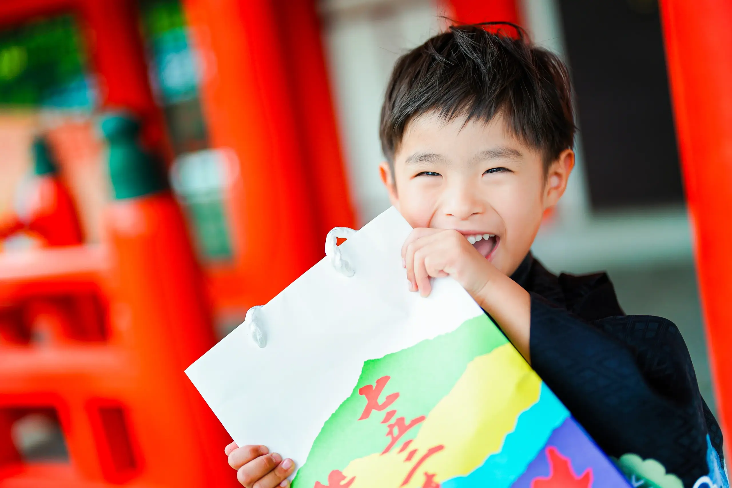 堺市多治速比売神社にて七五三の写真撮影。写真館FYS Photographyの七五三出張撮影。