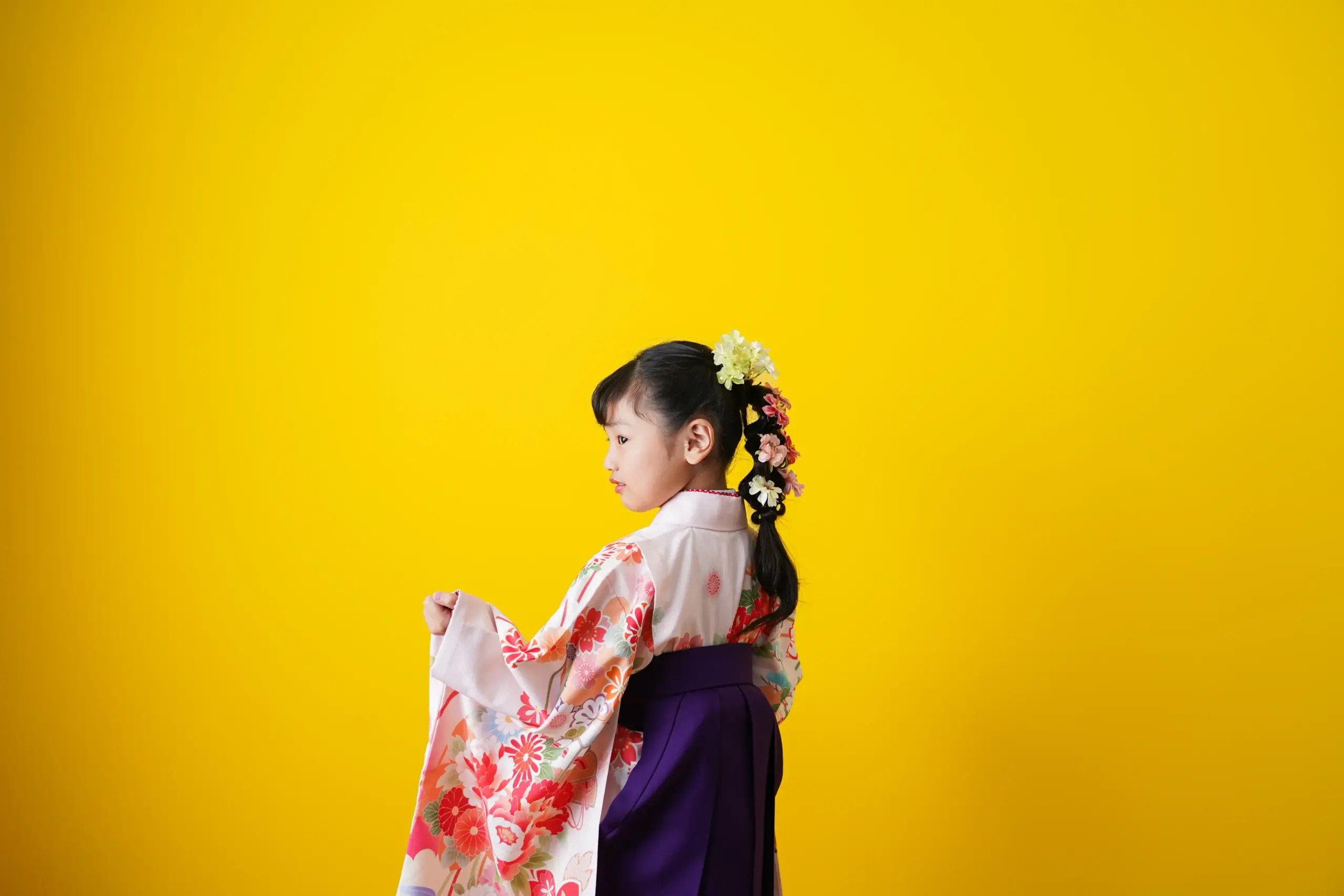 堺市にある写真館FYS Photographyの小学生卒業袴レンタル着付け